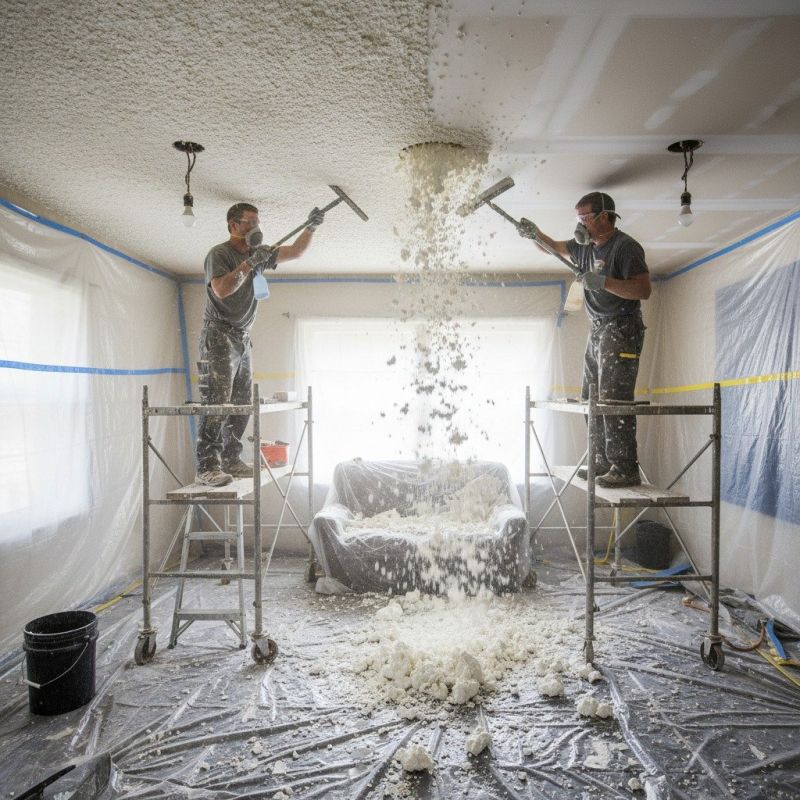 Knockdown Ceiling Removal in Scottsdale, AZ