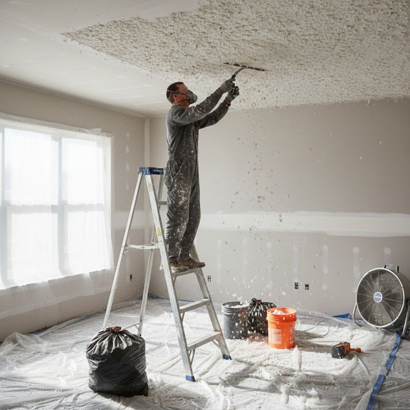 Knockdown Ceiling Removal in Dayton, OH